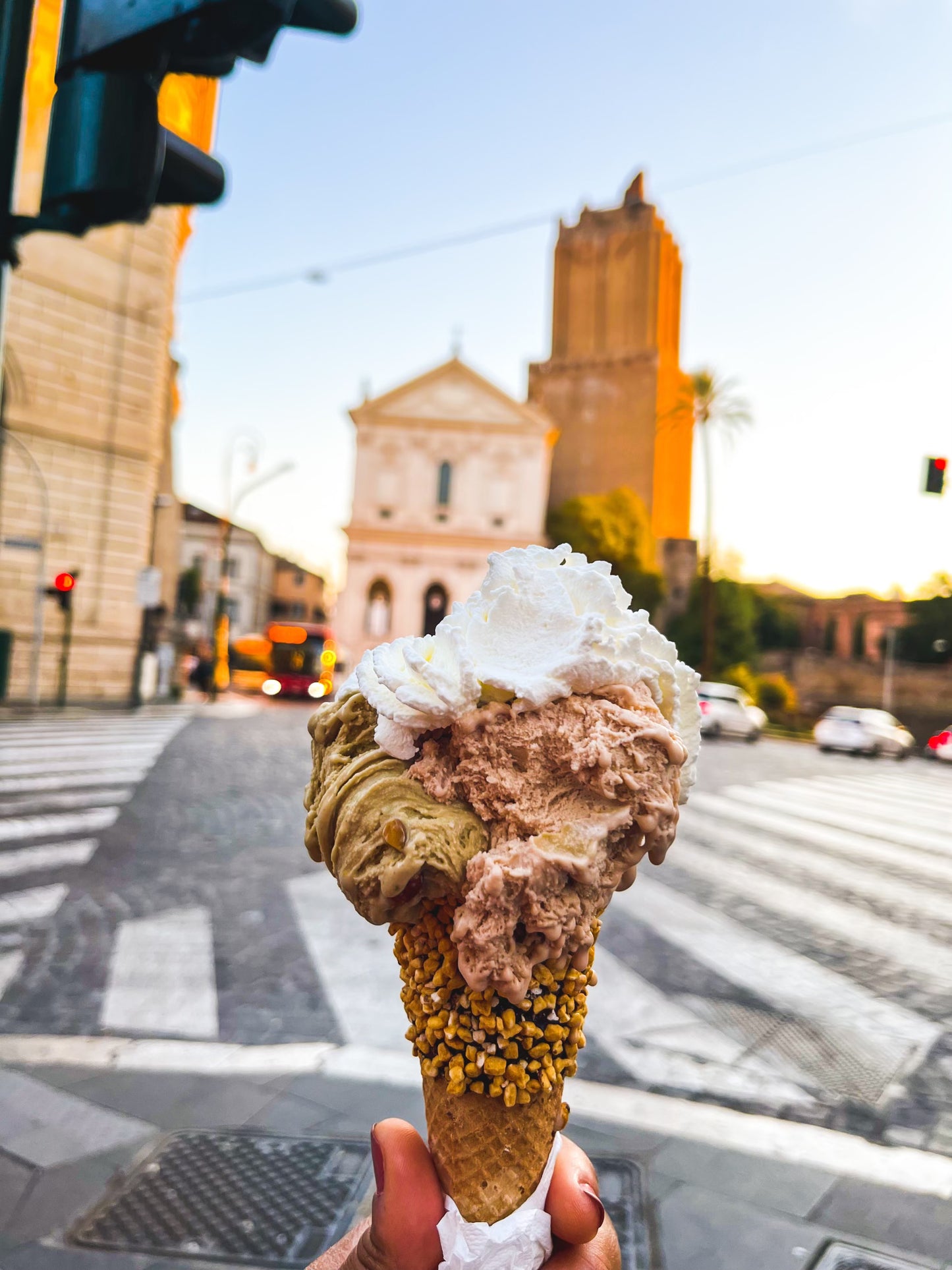 Gelato on the streets of Rome, Italy - Wall Art