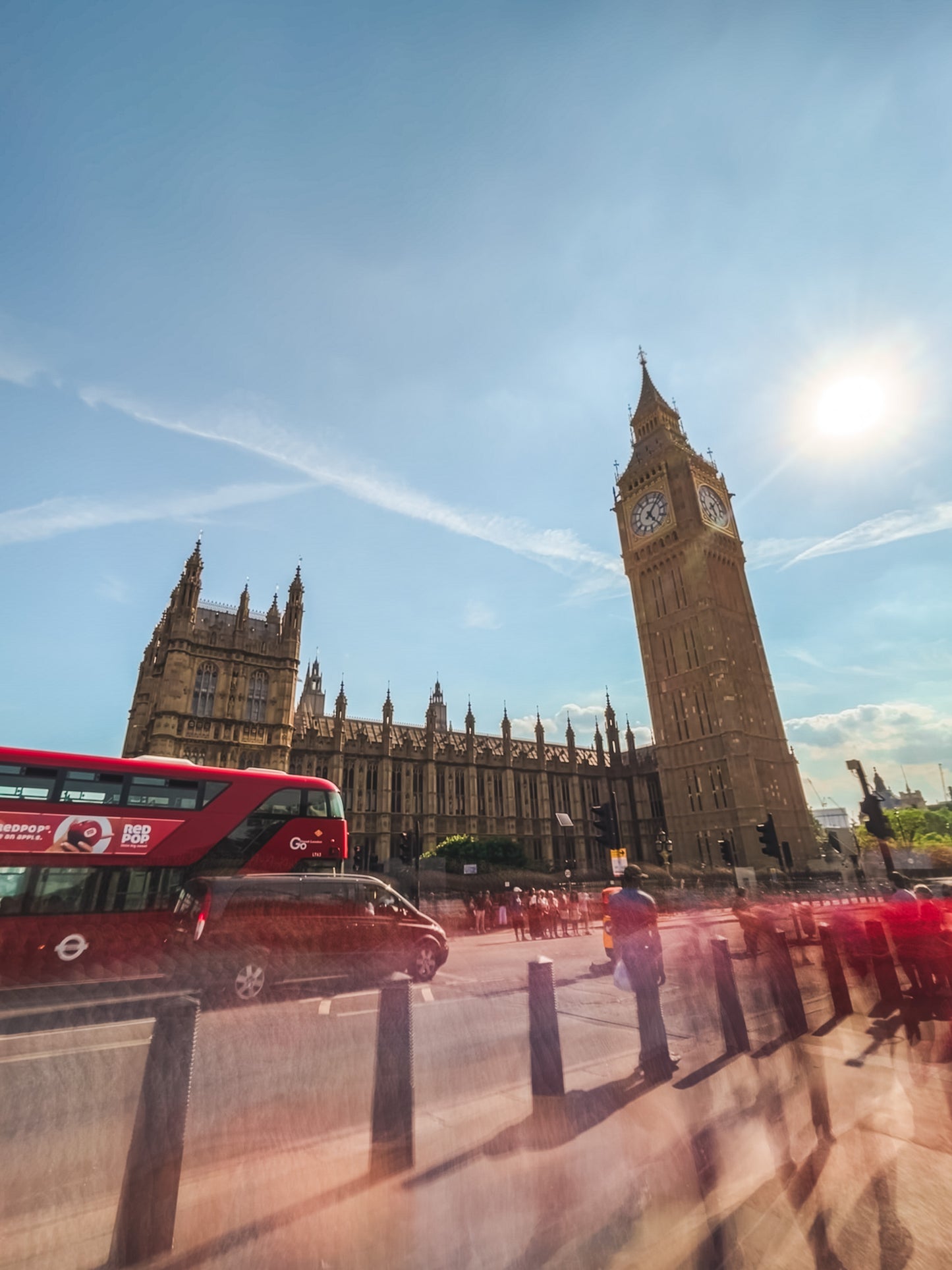 Street View of Big Ben London - Wall Art